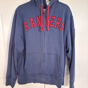 NY Rangers Zip Up Hoodie